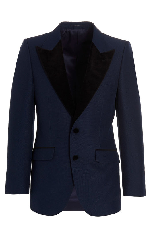 Gucci Men Velvet Lapels Blazer Jacket