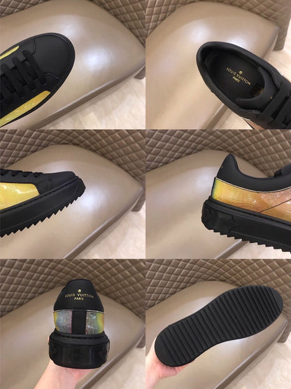 The Bags Vibe - Louis Vuitton Time Out Black Yellow Sneaker