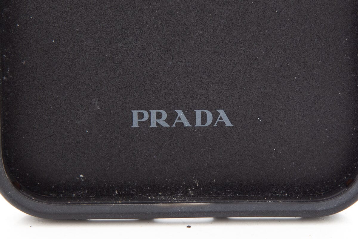 Prada Black & Silver i-Phone 12 Pro Max Case