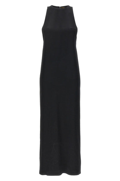 Saint Laurent Women Crepe Satin Maxi Dress