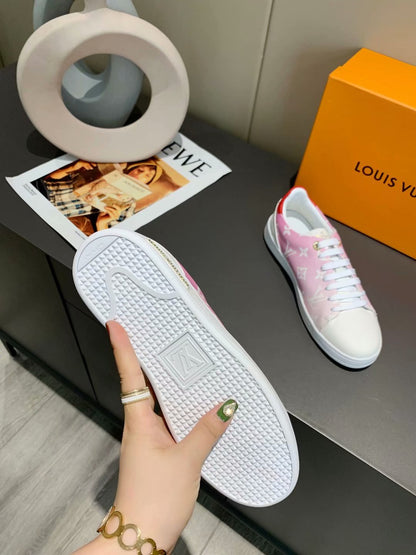 The Bags Vibe - Louis Vuitton Time Out Orange White Sneaker