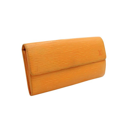 LOUIS VUITTON Orange Epi Wallet