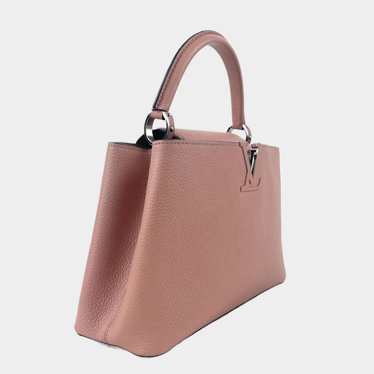 LOUIS VUITTON Capucines MM Taurillon Leather Pink