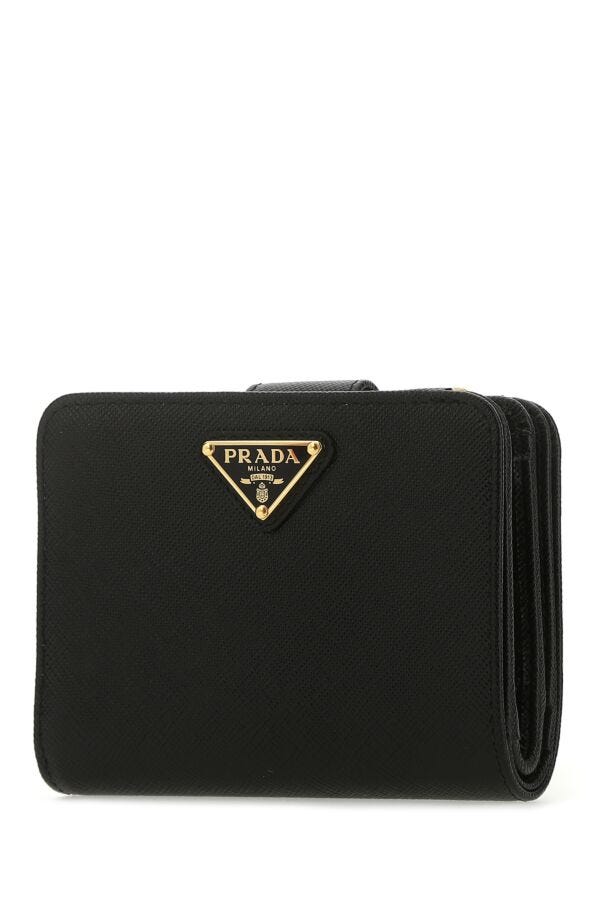 Prada Woman Black Leather Wallet