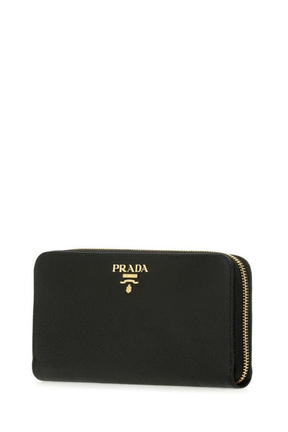 Prada Woman Black Leather Wallet