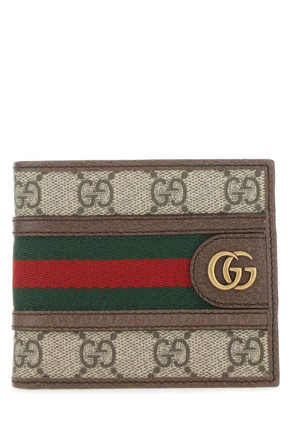 Gucci Man Gg Supreme Fabric Wallet