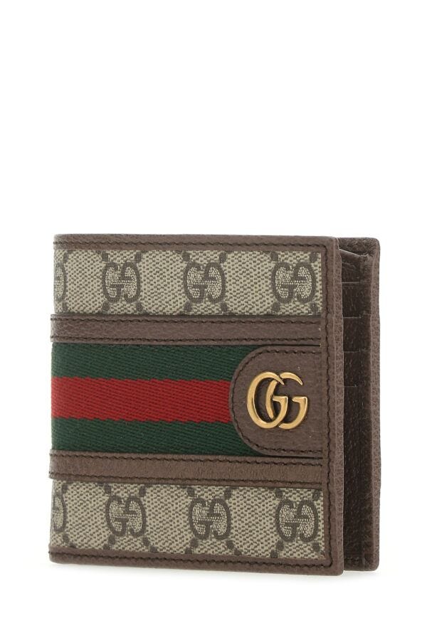 Gucci Man Gg Supreme Fabric Wallet