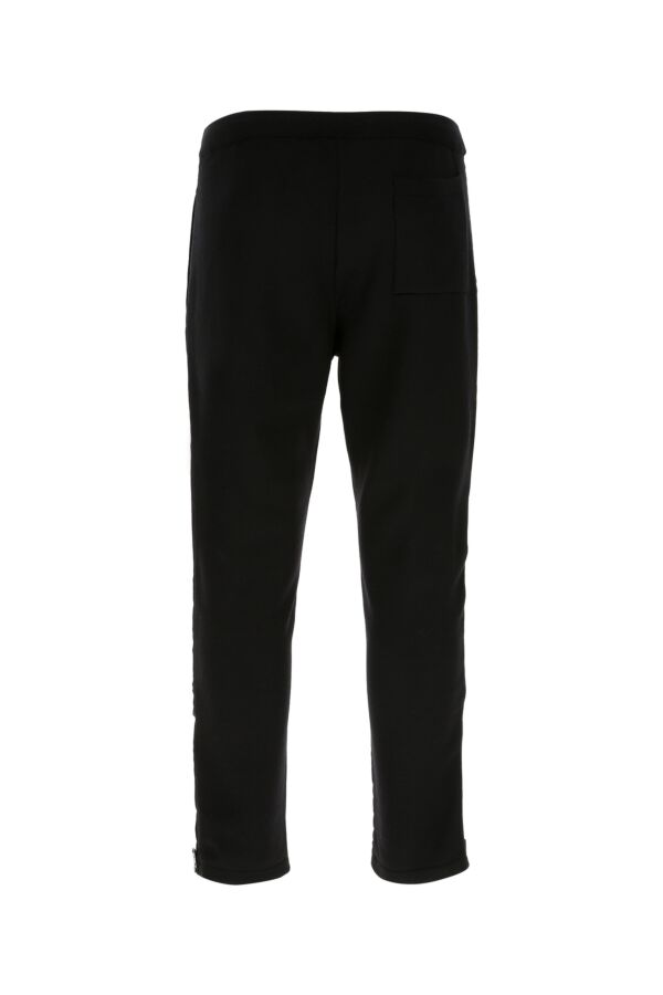 Prada Man Black Nylon And Wool Pant