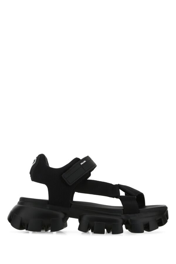 Prada Man Black Nylon Sandals