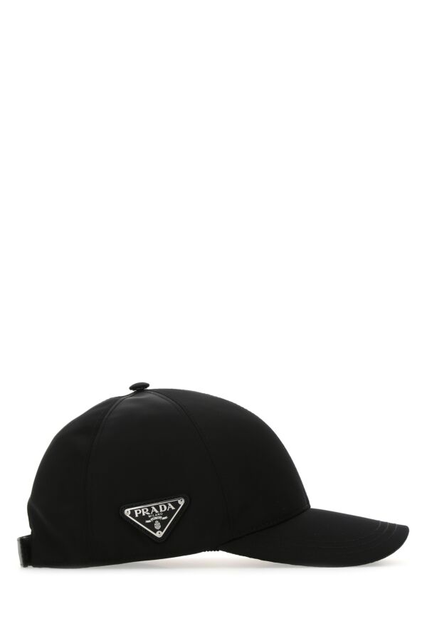 Prada Man Black Re-Nylon Baseball Cap