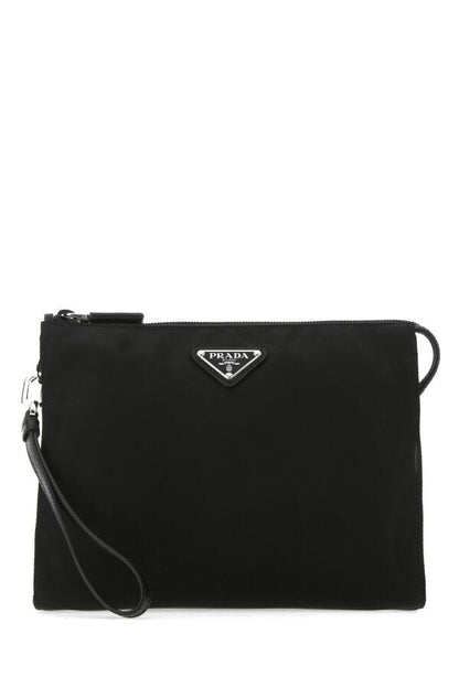 Prada Man Black Re-Nylon Clutch