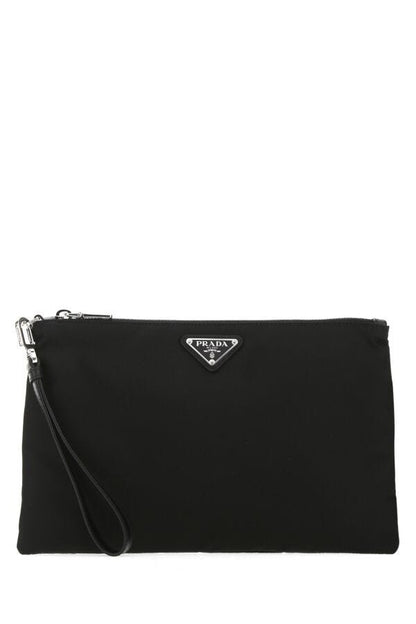 Prada Man Black Re-Nylon Clutch