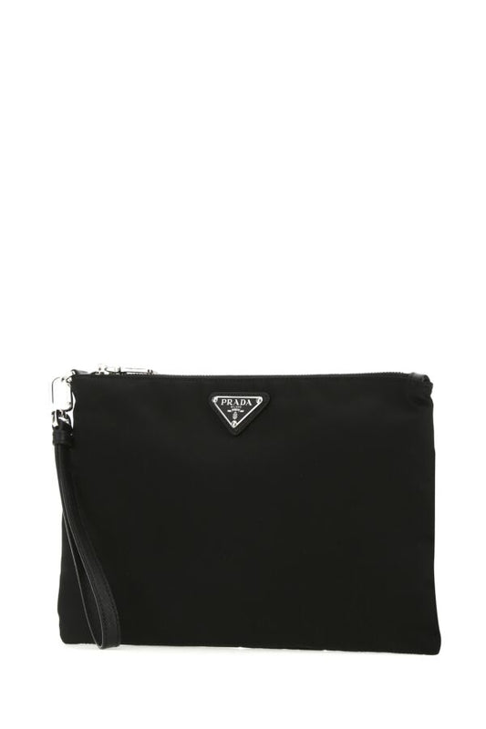 Prada Man Black Re-Nylon Clutch