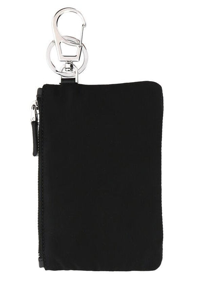 Prada Man Black Nylon Key Ring