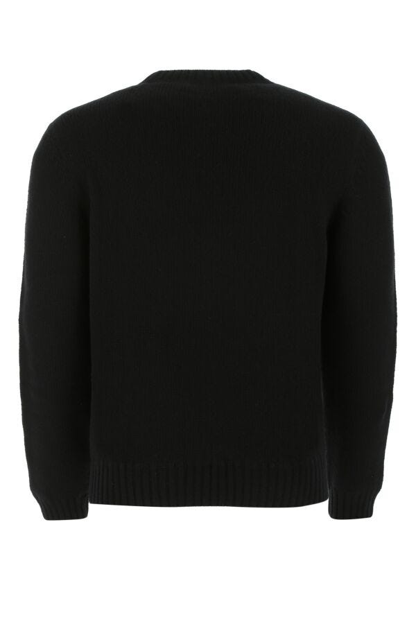 Prada Man Black Wool Blend Sweater