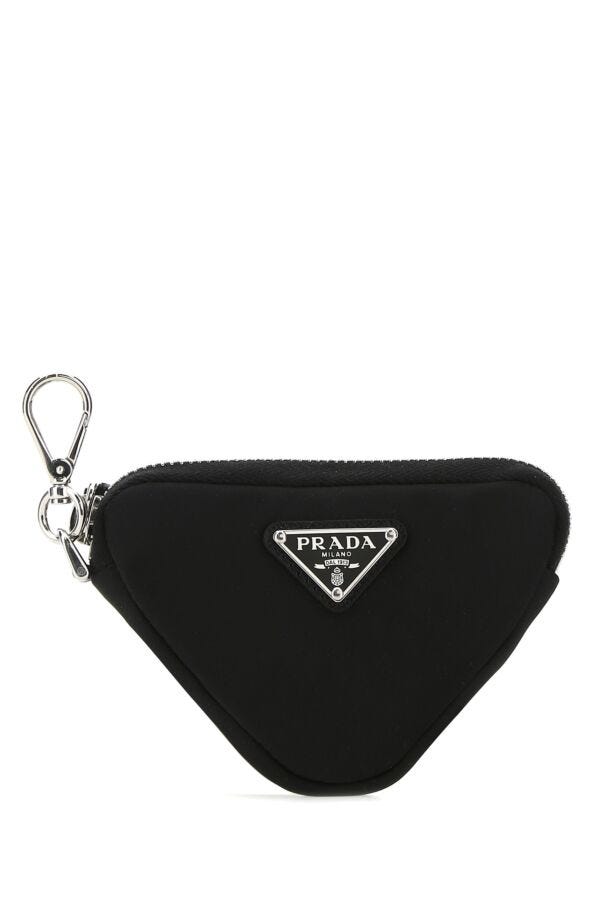 Prada Man Black Nylon Trick Key Chain