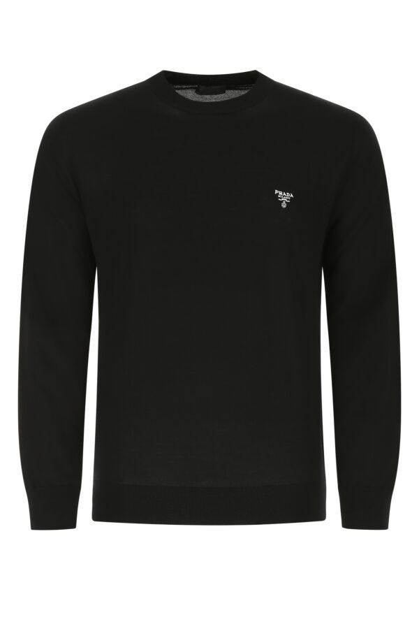 Prada Man Black Wool Sweater