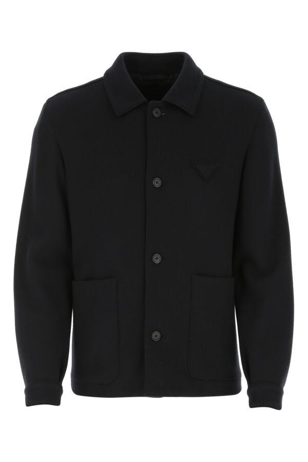 Prada Man Midnight Blue Cashmere Blend Jacket