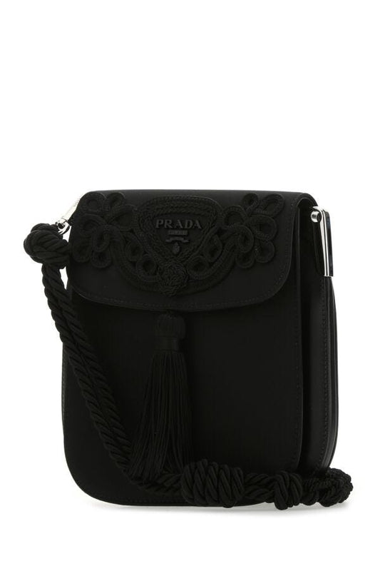 Prada Woman Black Nylon Crossbody Bag