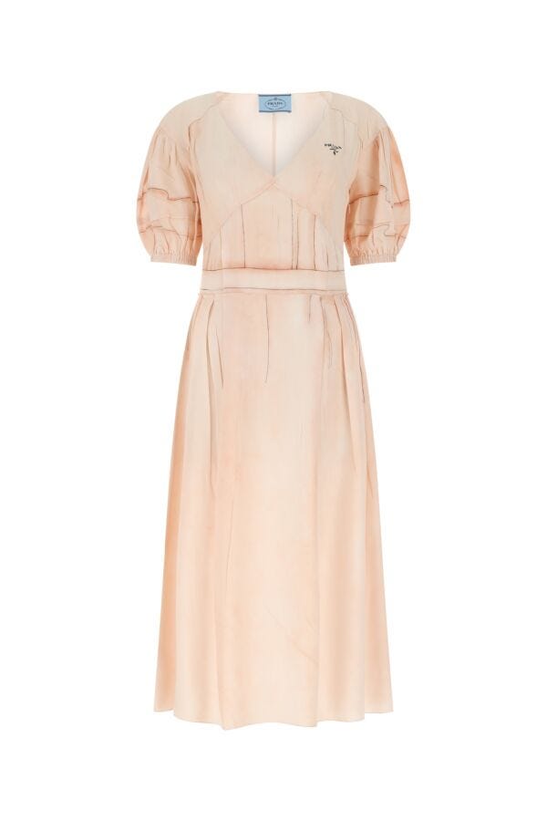 Prada Woman Pink Silk Dress