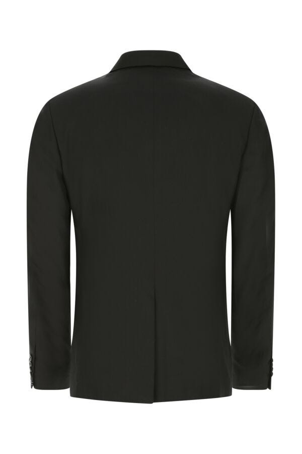 Prada Man Black Silk Blazer