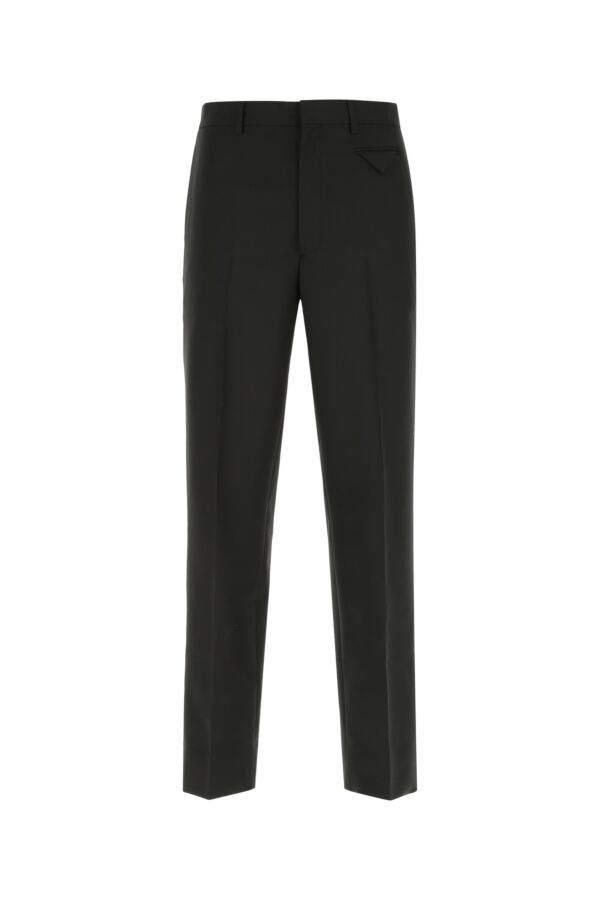 Prada Man Black Wool Blend Pant