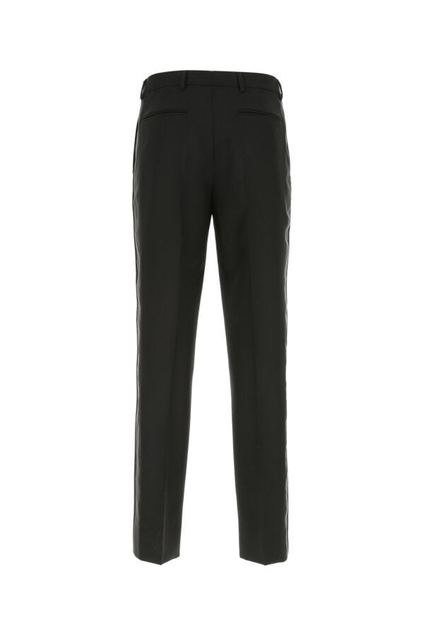 Prada Man Black Wool Blend Pant