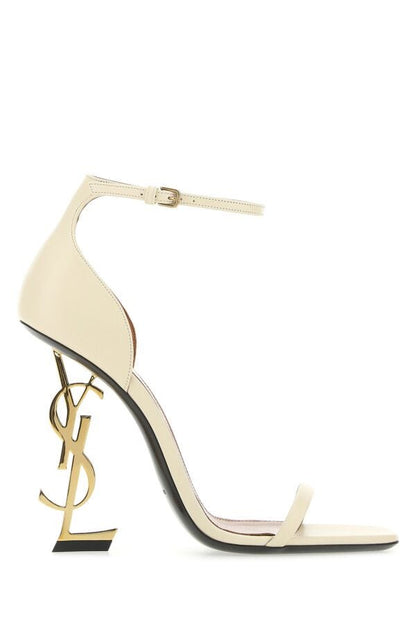 Saint Laurent Woman Sand Leather Opyum 110 Sandals