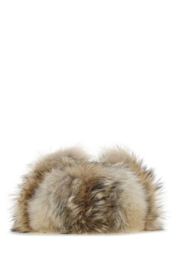 Prada Woman Nylon And Fur Hat