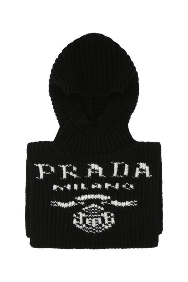 Prada Woman Black Cashmere Balaclava