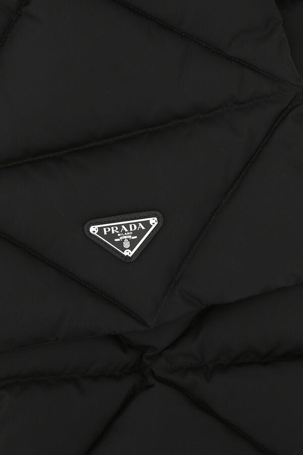 Prada Woman Black Re-Nylon Padded Scarf