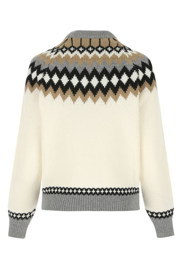 Prada Woman Embroidered Cashmere Sweater