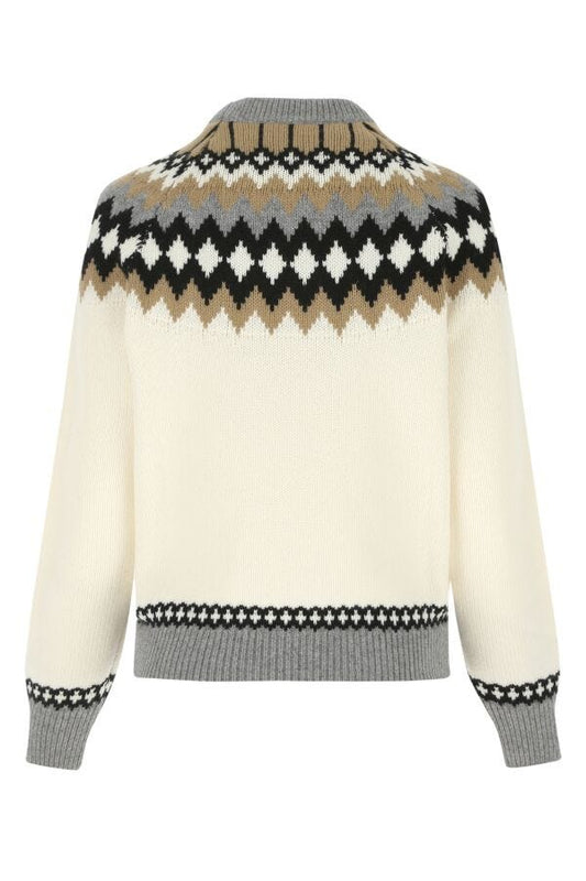 Prada Woman Embroidered Cashmere Sweater