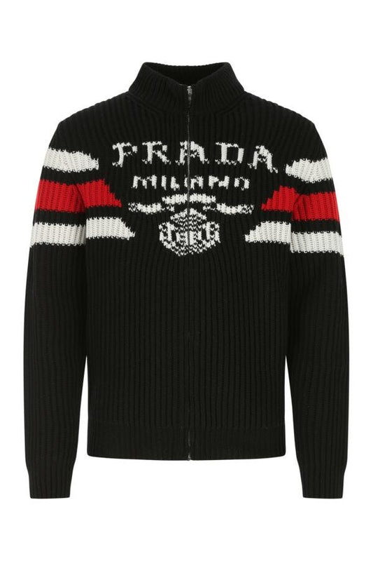 Prada Man Black Cashmere Cardigan