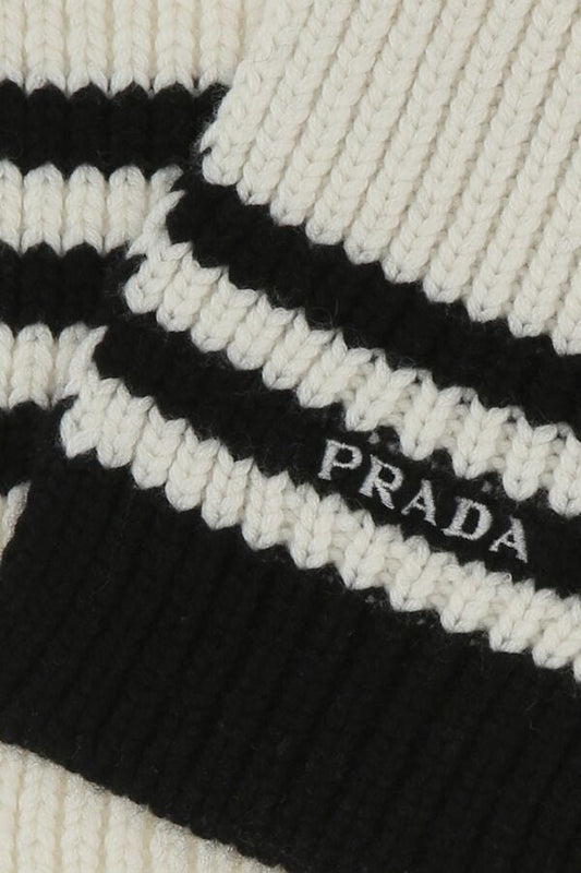 Prada Woman Embroidered Cashmere Scarf