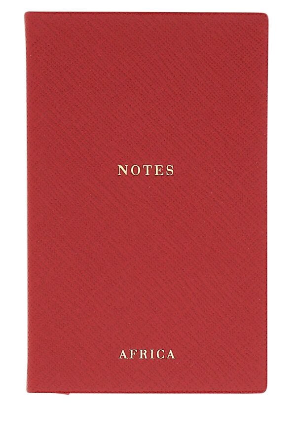 Prada Unisex Red Leather Africa Notebook