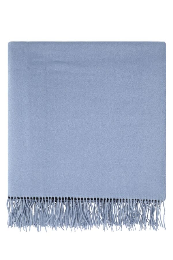 Prada Unisex Powder Blue Cashmere Blanket