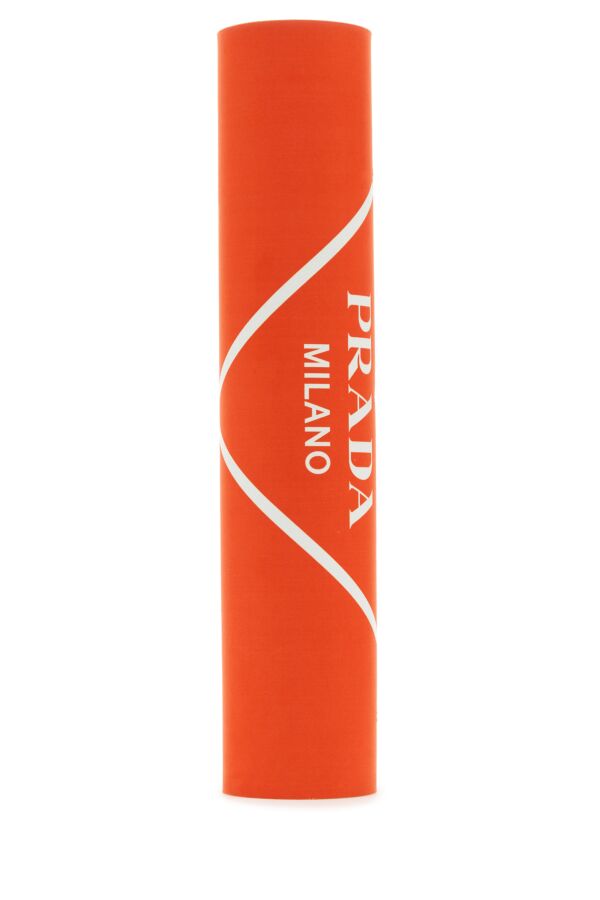 Prada Unisex Orange Rubber Yoga Mat