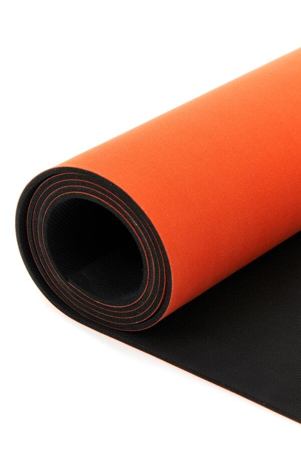 Prada Unisex Orange Rubber Yoga Mat