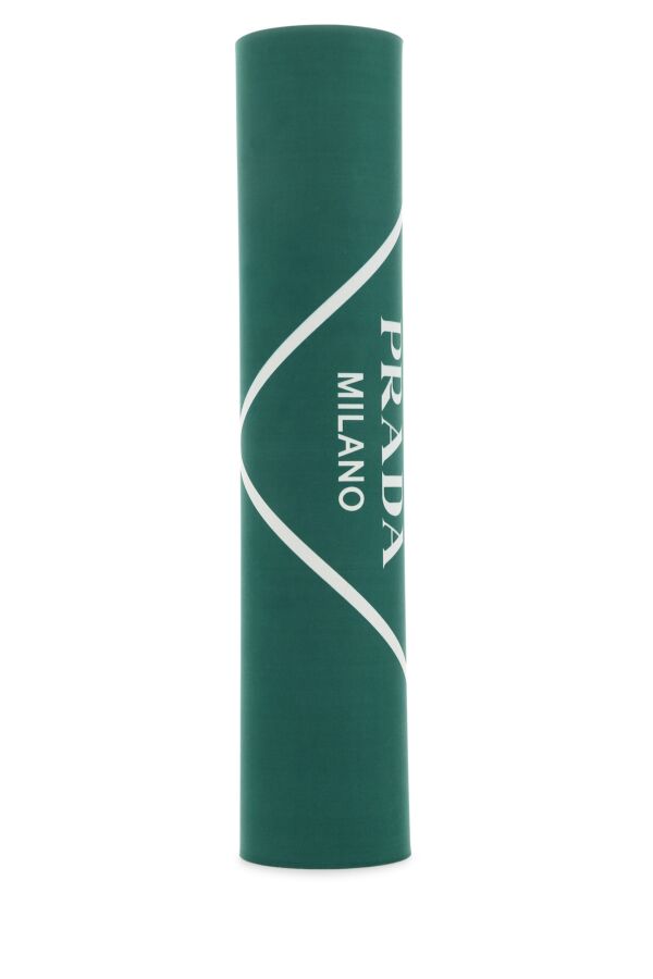 Prada Unisex Green Rubber Yoga Mat