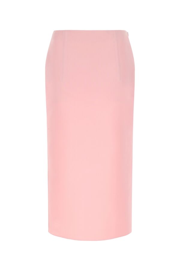 Prada Woman Pink Satin Skirt