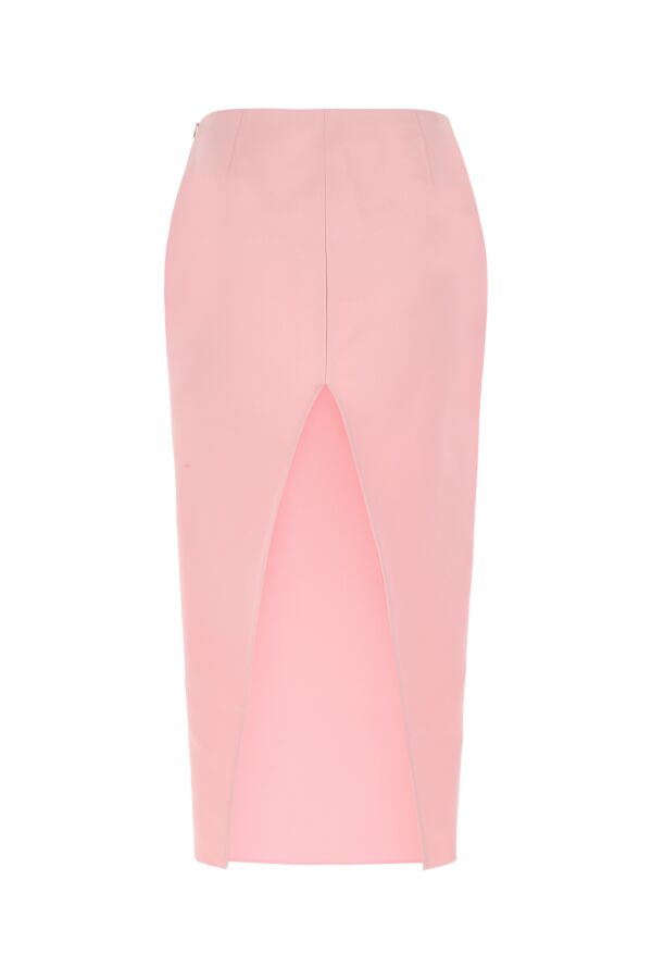 Prada Woman Pink Satin Skirt