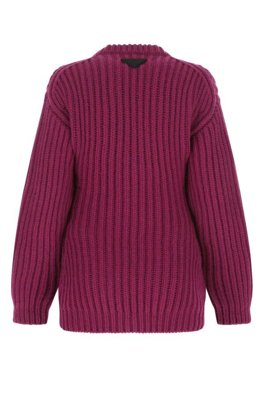 Prada Woman Tyrian Purple Wool Sweater