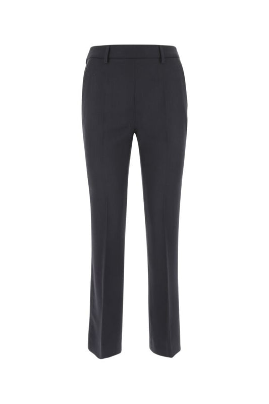 Prada Woman Midnight Blue Wool Cigarette Pant