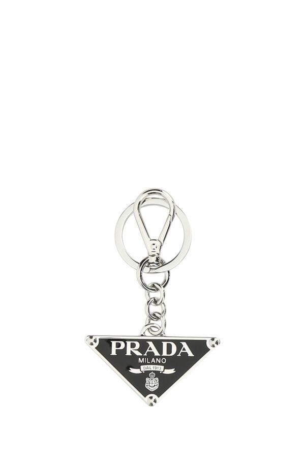 Prada Man Black Metal Key Ring