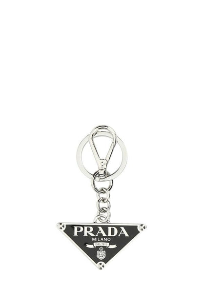 Prada Man Black Metal Key Ring