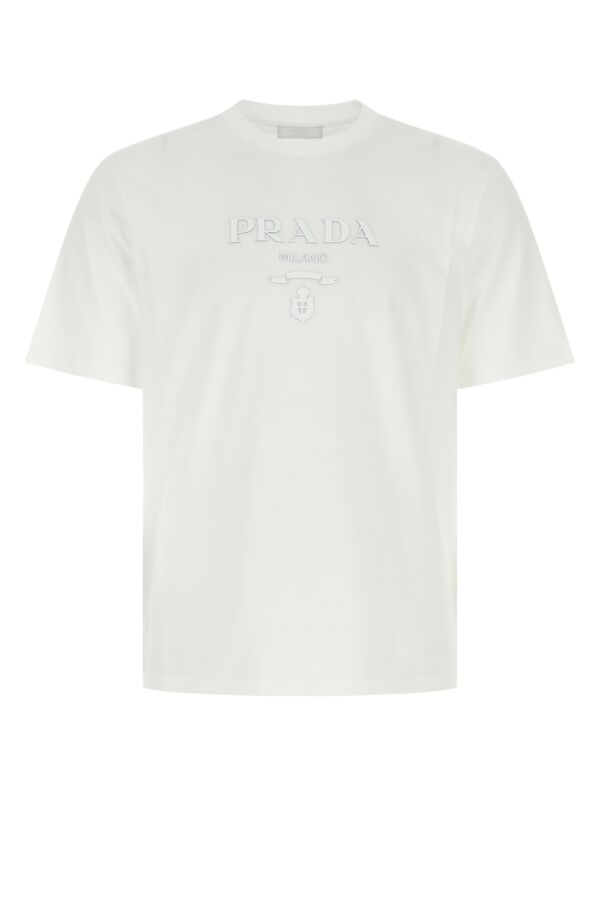 Prada Man White Cotton T-Shirt