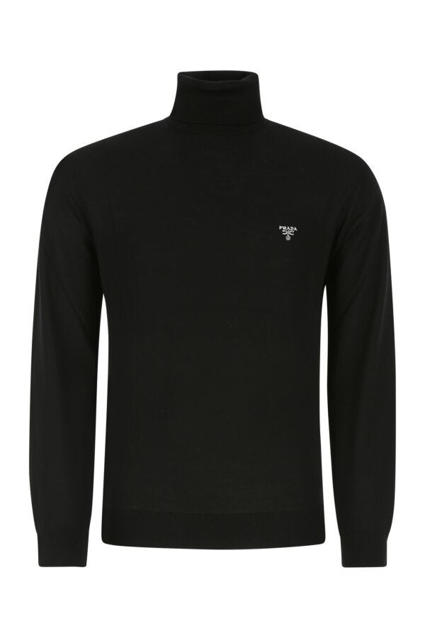 Prada Man Black Wool Sweater