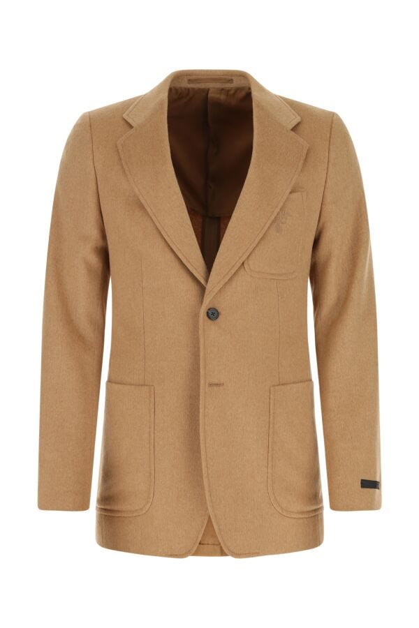 Prada Man Beige Wool Blazer