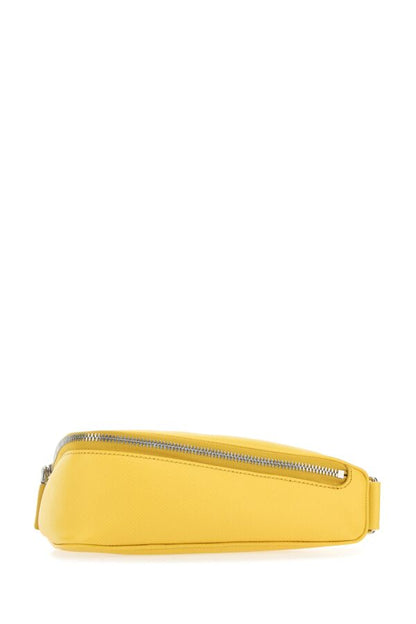 Prada Man Yellow Leather Belt Bag